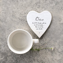 Load image into Gallery viewer, We will be friends' Porcelain Coaster