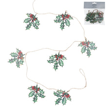 Load image into Gallery viewer, Holly Decorative Fretwork Garland