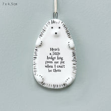 Load image into Gallery viewer, Hedgehog hanger - Little Hedge hug