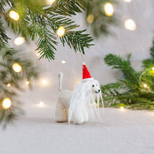 Load image into Gallery viewer, Afghan Hound in Santa Hat