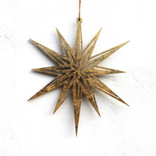 Load image into Gallery viewer, Gold Fretwork Bethlehem Star
