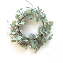 Load image into Gallery viewer, Small Green Sparkle &amp; White Berry Wreath
