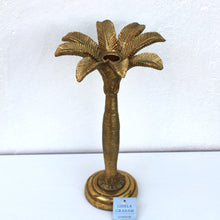 Load image into Gallery viewer, Gold Acrylic Palm Tree Candlestick
