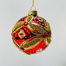 Load image into Gallery viewer, Beaded Trellis Jewell Glass Ball