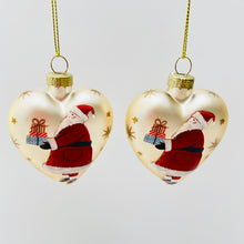 Load image into Gallery viewer, Nostalgia Santa Gold Heart