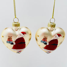 Load image into Gallery viewer, Nostalgia Santa Gold Heart