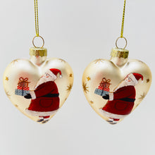 Load image into Gallery viewer, Nostalgia Santa Gold Heart