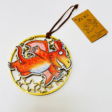 Load image into Gallery viewer, Zog Fretwork Wooden Decoration