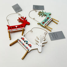 Load image into Gallery viewer, Alpine Wooden Reindeer Set