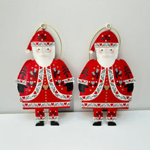 Load image into Gallery viewer, Alpine Tin Santa Set