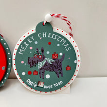Load image into Gallery viewer, Days to Christmas Dog Decoration