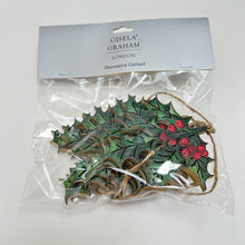 Load image into Gallery viewer, Holly Decorative Fretwork Garland