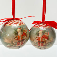 Load image into Gallery viewer, Nostalgia Santa Paper Ball