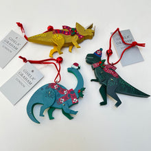 Load image into Gallery viewer, Jolly Dinosaurs Wooden Decoration Set