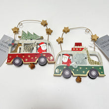 Load image into Gallery viewer, Santa Bus with Zoo Animals Decoration Set