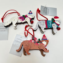 Load image into Gallery viewer, Jolly Cats Wooden Decoration Set