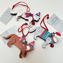 Load image into Gallery viewer, Jolly Cats Wooden Decoration Set