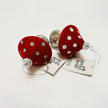 Load image into Gallery viewer, Felted Toadstool Glass Bauble