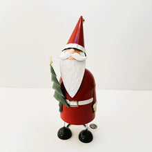 Load image into Gallery viewer, Bouncy Metal Santa Decoration
