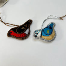 Load image into Gallery viewer, Robin & Blue Tit Mini Fabric Decoration Set