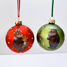 Load image into Gallery viewer, The Gruffalo Glass Bauble Set