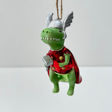 Load image into Gallery viewer, Dino-Thor with Hammer Bauble