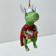 Load image into Gallery viewer, Dino-Thor with Hammer Bauble