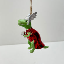 Load image into Gallery viewer, Dino-Thor with Hammer Bauble