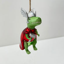 Load image into Gallery viewer, Dino-Thor with Hammer Bauble