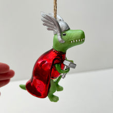 Load image into Gallery viewer, Dino-Thor with Hammer Bauble