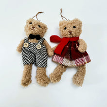 Load image into Gallery viewer, Mr & Mrs Teddy Decoration Set