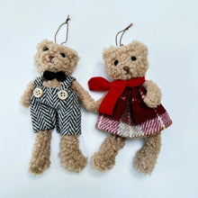 Load image into Gallery viewer, Mr & Mrs Teddy Decoration Set