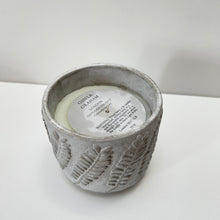Load image into Gallery viewer, Leaf Design Concrete Citronella Candle