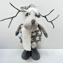 Load image into Gallery viewer, Large Grey Star Christmas Moose