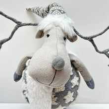 Load image into Gallery viewer, Large Grey Star Christmas Moose