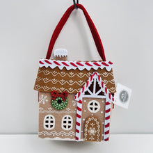 Load image into Gallery viewer, Gingerbread House Felt Christmas Gift Bag