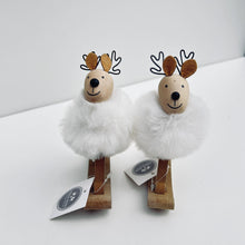 Load image into Gallery viewer, Rocking Pom Pom Reindeers