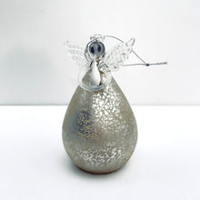 Load image into Gallery viewer, Mottled Silver Glass LED Angel