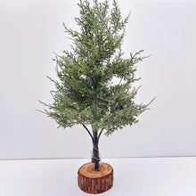 Load image into Gallery viewer, Conifer on Log Base with LED Lights