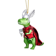 Load image into Gallery viewer, Dino-Thor with Hammer Bauble
