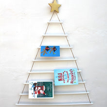 Load image into Gallery viewer, Large Wooden Christmas Tree Card Holder