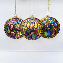 Load image into Gallery viewer, Flat Stained Glass Bauble
