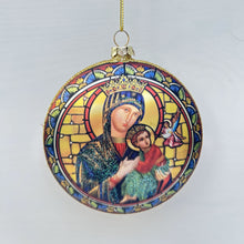 Load image into Gallery viewer, Flat Stained Glass Bauble