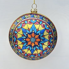 Load image into Gallery viewer, Flat Stained Glass Bauble