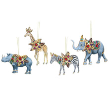 Load image into Gallery viewer, Wood & Jewel Jungle Animals