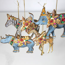 Load image into Gallery viewer, Wood & Jewel Jungle Animals