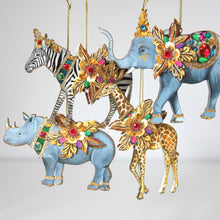 Load image into Gallery viewer, Wood & Jewel Jungle Animals