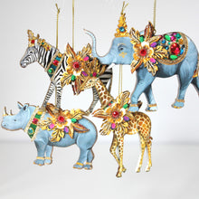 Load image into Gallery viewer, Wood & Jewel Jungle Animals