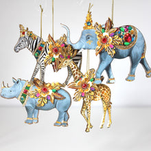 Load image into Gallery viewer, Wood & Jewel Jungle Animals