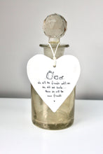Load image into Gallery viewer, 'We will be friends..' Wobbly Porcelain Heart